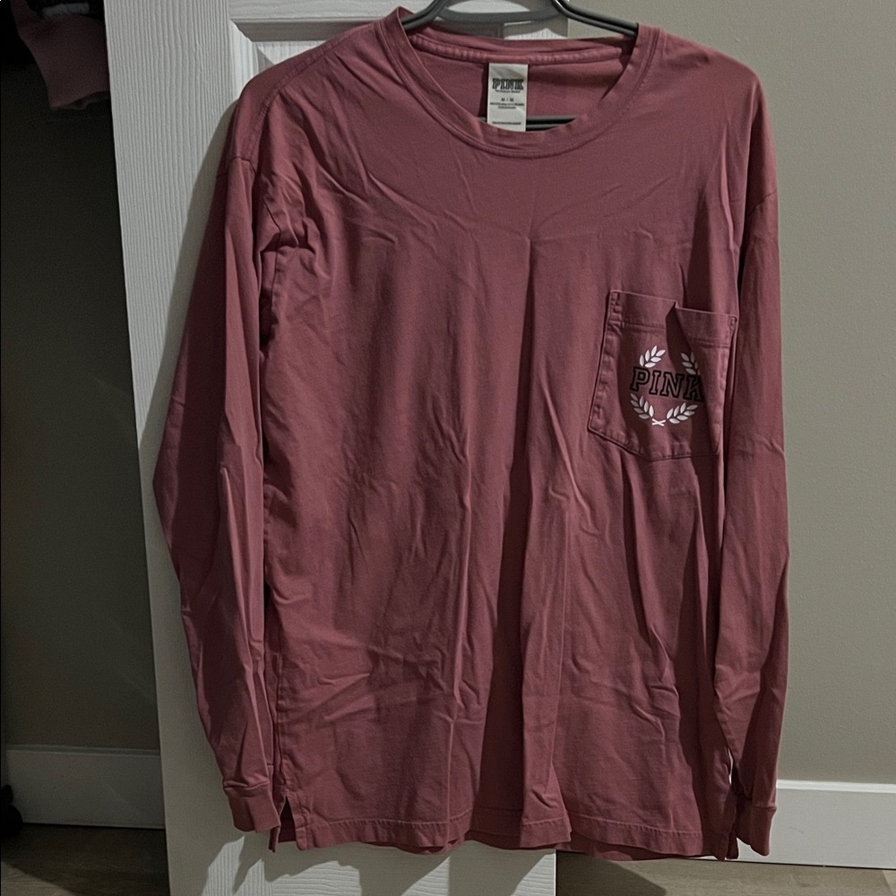 PINK Victoria's Secret Short Sleeve Tee - Mauve